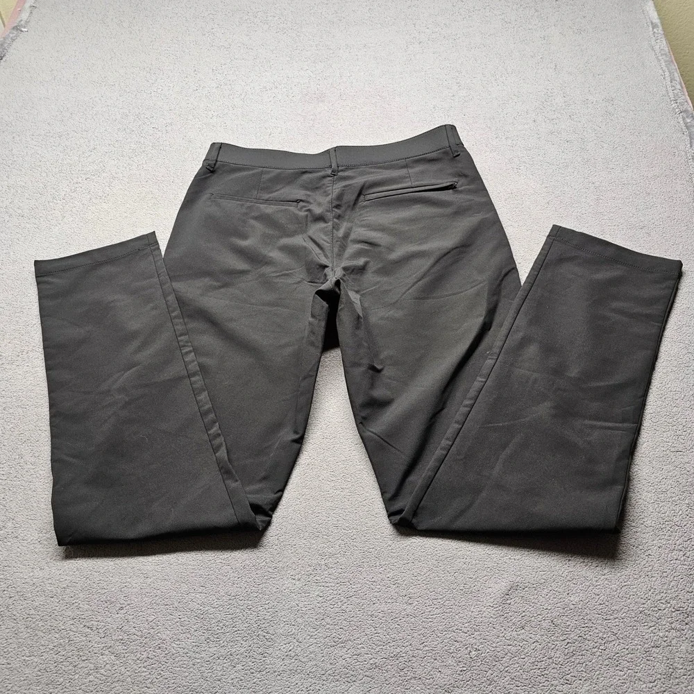 Banana Republic Performance Chino Pant Mens 32x34 Gray Golf Commuter 1557516